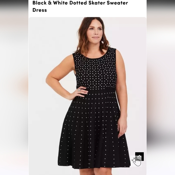 Black Polka Dot Dress - Picture 4 of 8